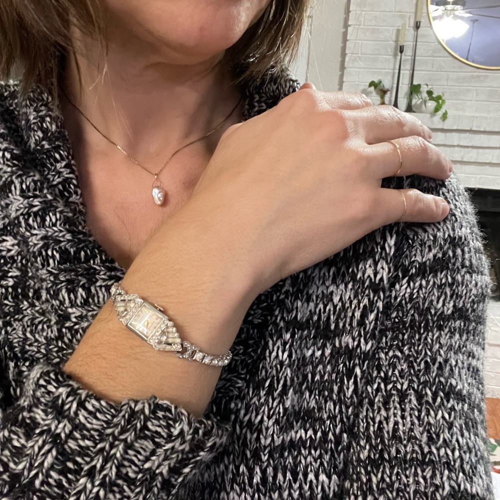 Vintage watch costume jewelry delicate